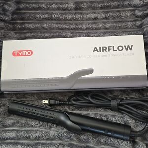 TYMO Black 2-in-1 Hair Curler and Straightener